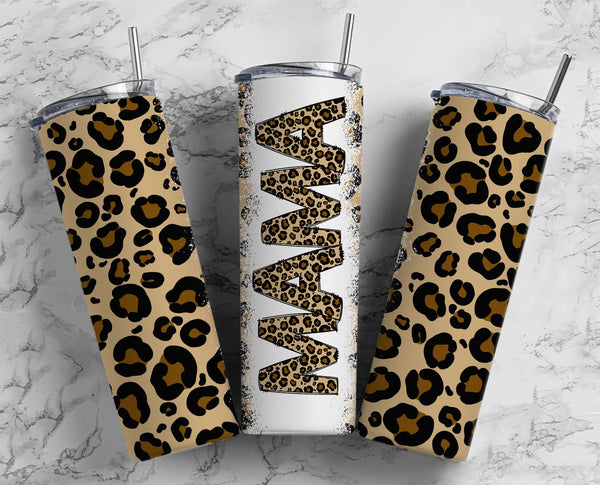 Mom MAMA Cheetah Leopard Print 20 oz Skinny Tumbler – Burlap Bowtique