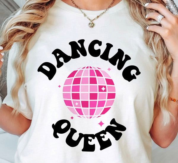 Dancing Queen Tee Shirt, White T Shirt, Woman Tee Shirt, Dancer shirt, Youth Shirt