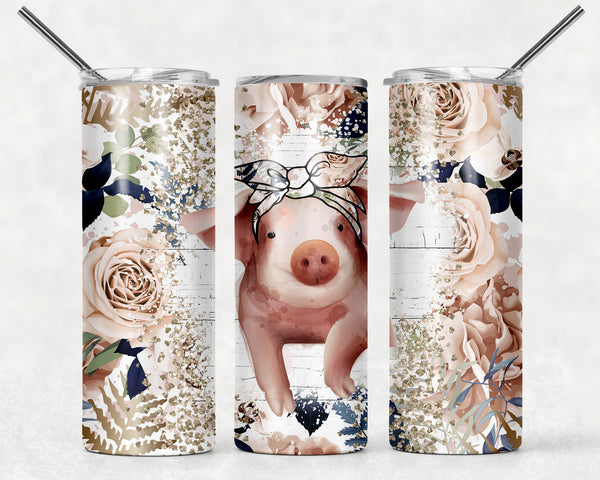 Just a Girl who Loves Pigs 20 oz Skinny Tumbler – Burlap Bowtique