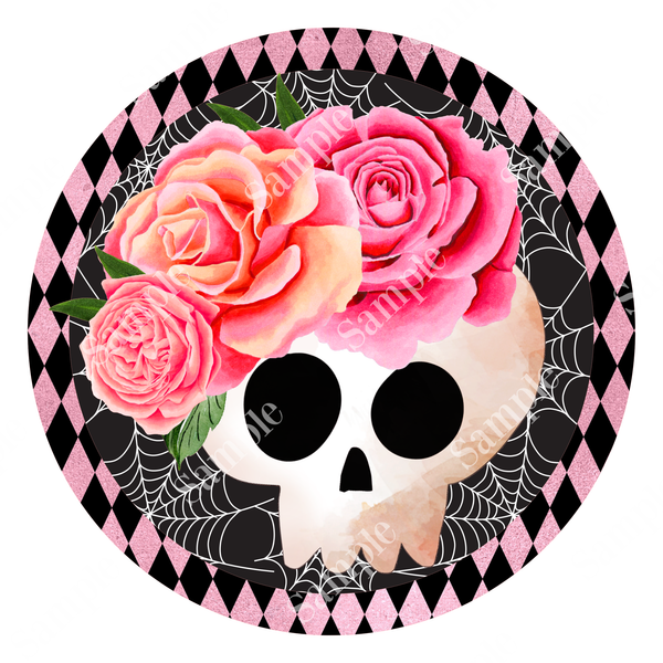Floral Side Skull