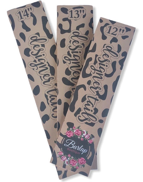 Perfect Tails - DESIGNER TAILS - LEOPARD Print Collection -  Ribbon Rulers for Wreath Makers