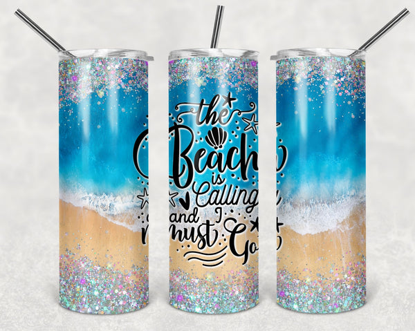Happy Easter 20 Oz. Stainless Steel Skinny Tumbler With Straw.