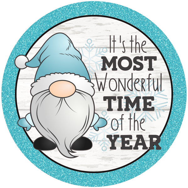 Most Wonderful Time of the Year Christmas Winter Sign, Christmas Door Hanger, Wreath Sign