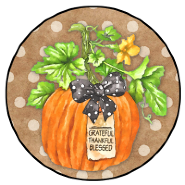 Polka Dot Pumpkin Fall Sign, Wreath Sign, Fall Decor, Door Hanger, Tiered Tray Sign, Wreath Supplies