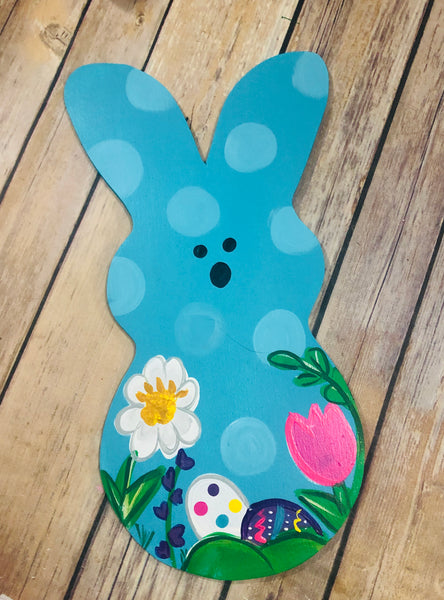 Easter Bunny Sign | Wreath Sign Attachment | Sugar Bunny Spring Sign