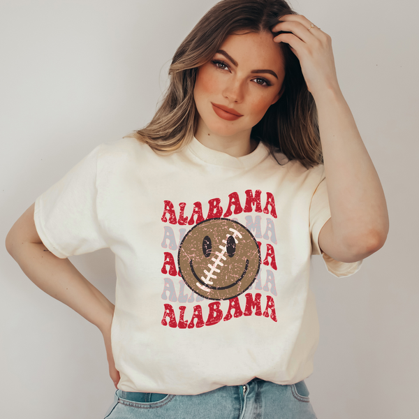 Alabama Football Smile Shirt, Unisex Tee Shirt, Woman Tee Shirt, Mom shirt