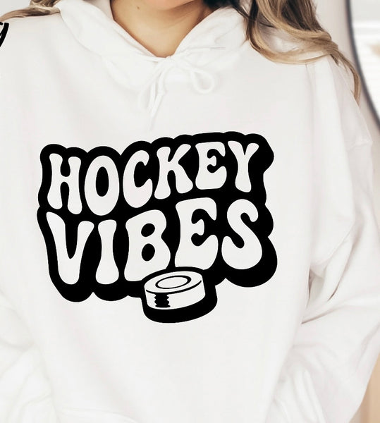 Hockey Vibes Shirt, Sweatshirt, Hockey Mom shirt, Hockey Mom Shirt