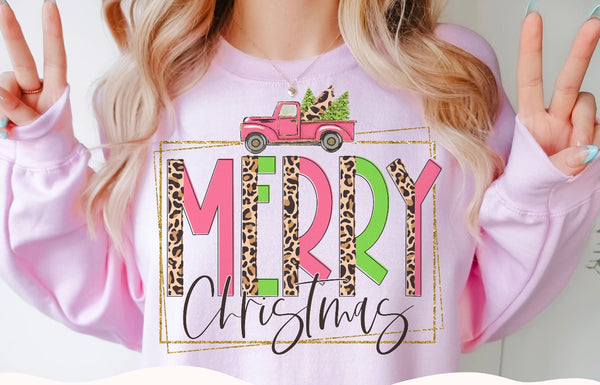 Pink Merry Christmas Shirt, Sweatshirt, Christmas Mom shirt, Graphic T shirt