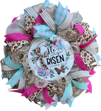 He is Risen Easter Wreath, Rustic Easter Decor, Door Hanger, Farmhouse Decor