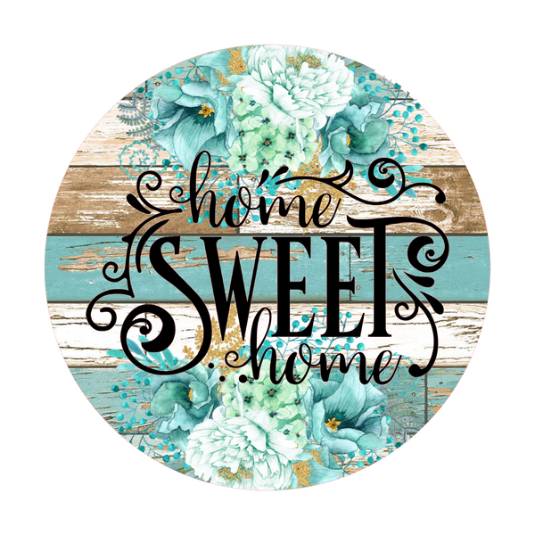 Home Sweet Home Rustic Farmhouse Sign, Everyday Door Hanger, Wreath Sign