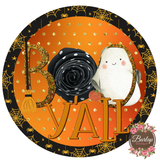 Boo Y'all Ghost Halloween Sign, Wreath Supplies, Wreath Attachment, Door Hanger, Wreath Sign
