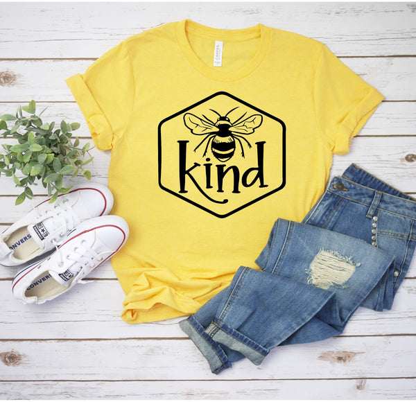 Bee Kind Inspirational Unisex Jersey Short Sleeve Tee
