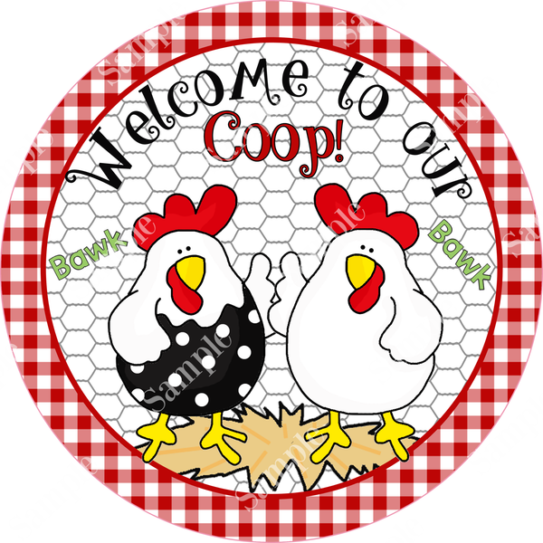 Chicken Coop Rooster Farmhouse Sign, Farmhouse Sign, Door Hanger, Wreath Sign