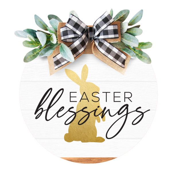 Easter Blessings Door Hanger, Rustic Easter Decor, Door Hanger, Farmhouse Decor, Easter Wreath