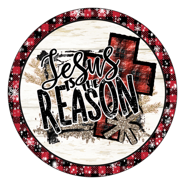 Jesus is the Reason Christmas Sign, Christmas Decor, Door Hanger, Wreath Sign