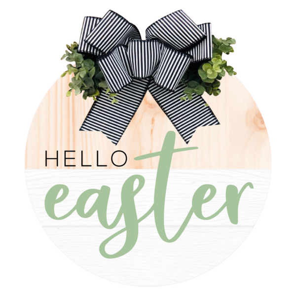 Hello Easter Door Hanger, Rustic Easter Decor, Door Hanger, Farmhouse Decor, Easter Wreath