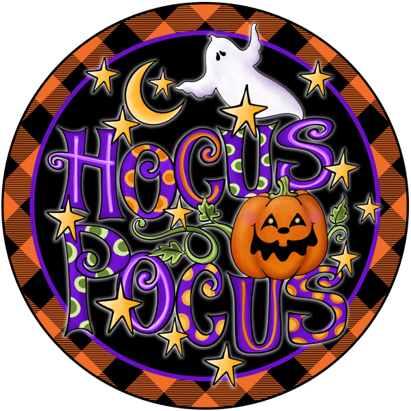 Hocus Pocus Halloween Sign, Door Hanger, Halloween Decor, Wreath Supplies