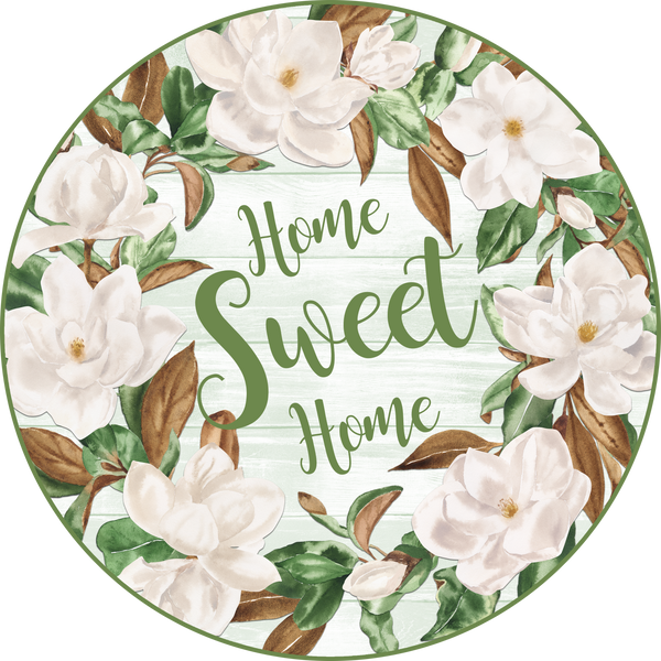 Home Sweet Home Magnolia Sign, Buffalo Plaid Summer Sign, Wreath Supplies, Wreath Attachment