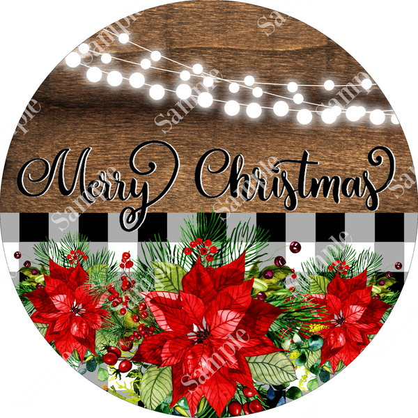 Rustic Merry Christmas Sign, Christmas Decor, Door Hanger, Wreath Sign