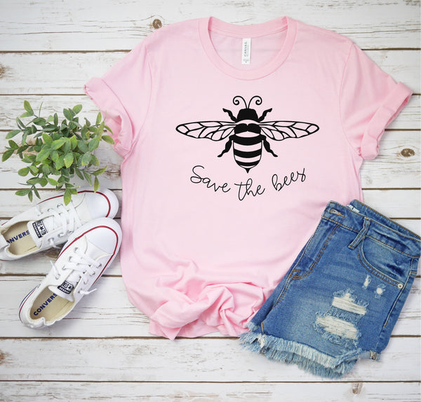 Save the Bees -  Inspirational Unisex Jersey Short Sleeve Tee