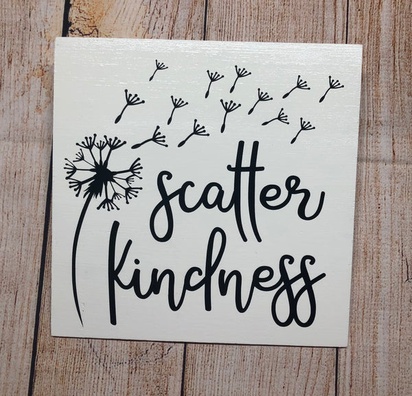 Scatter Kindness Sign, Wreath Sign Attachment, Everyday Decor