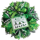 Happy St. Patrick's Day GNOME Shamrock Wreath or Kit | St. Patrick's Day Wreath Kit | DIY Wreath Kit, #SP002
