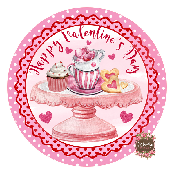 Valentine Sweets Sign, Valentine Decorations, Door Hanger, Wreath Sign
