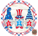 USA Gnome Patriotic Sign, Summer Sign, Wreath Supplies, Wreath Attachment, Wreath Center