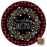 Christmas Berries Wreath Sign, Wreath Supplies, Wreath Attachment, Door Hanger, Wreath Sign