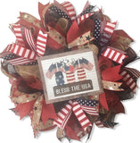 Patriotic Mason Jar DIY Wreath Kit, #P101