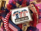 Patriotic Mason Jar DIY Wreath Kit, #P101
