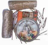Harvest Blessings Fall Pumpkins Wreath Kit / DIY wreath kit / Fall Wreath Kit
