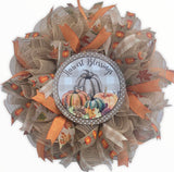 Harvest Blessings Fall Pumpkins Wreath Kit / DIY wreath kit / Fall Wreath Kit